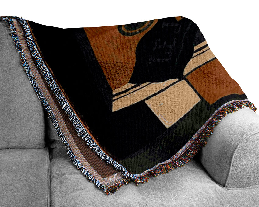 Juan Gris Coffee Grinder Woven Blanket