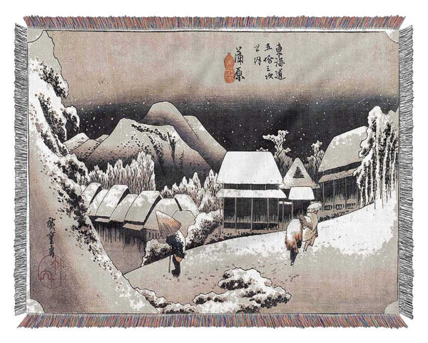 Hiroshige Kanbara Woven Blanket