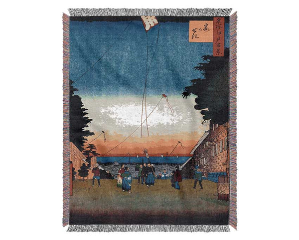 Hiroshige Kasumigaseki Woven Blanket