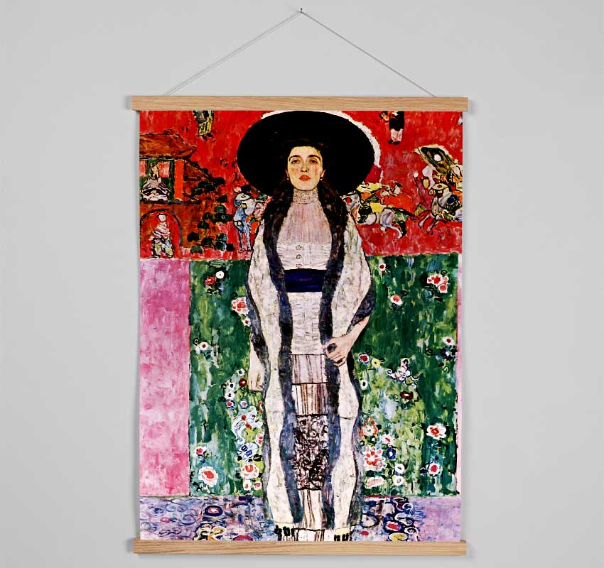 Klimt Adele Bloch-Bauer Red Hanging Poster - Wallart-Direct UK