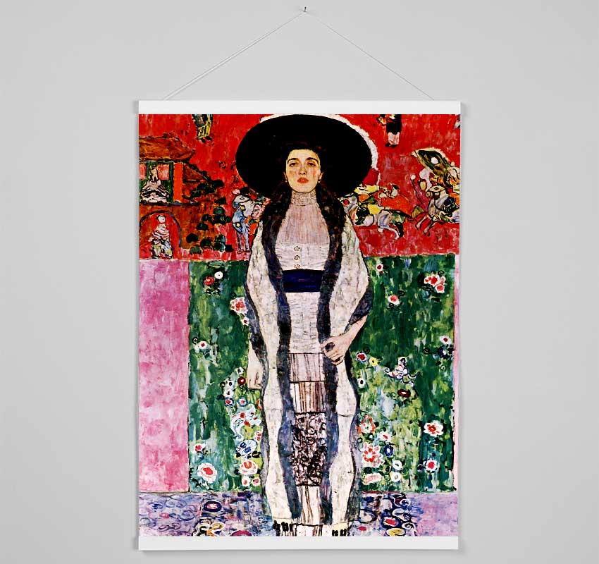 Klimt Adele Bloch-Bauer Red Hanging Poster - Wallart-Direct UK
