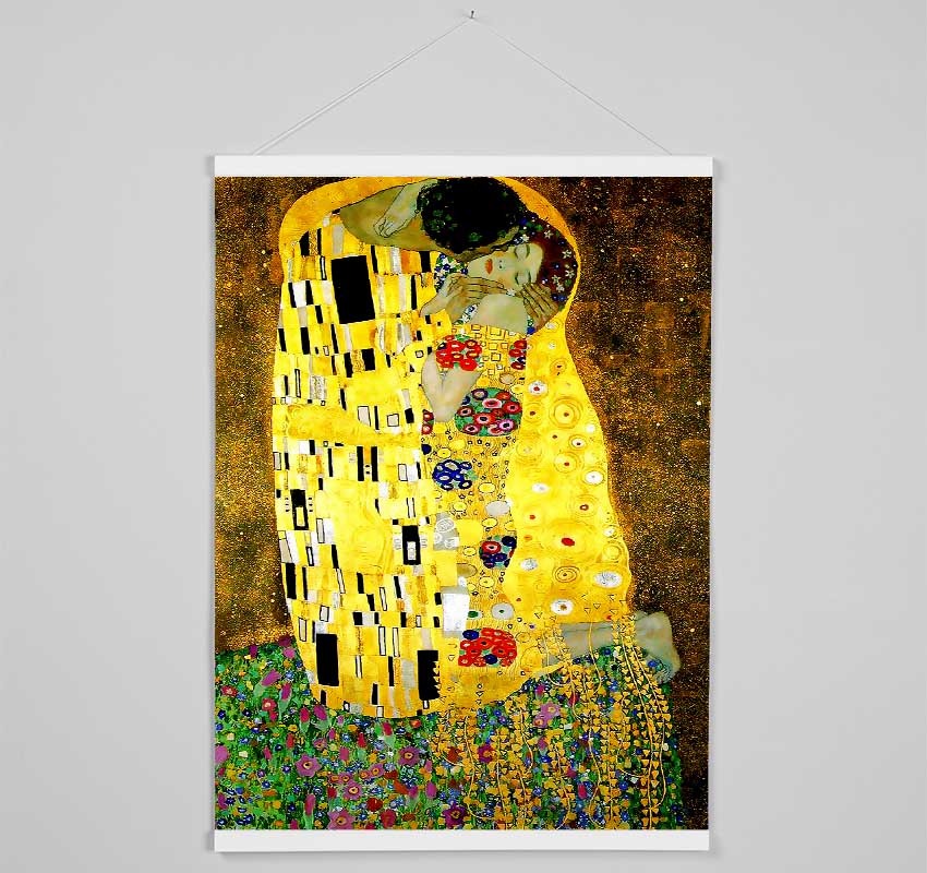 Klimt Kiss Hanging Poster - Wallart-Direct UK