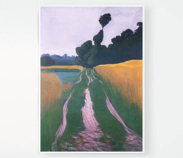 Felix Vallotton Landscape In Regen Print Poster Wall Art