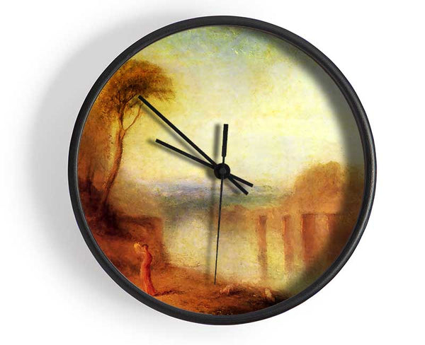 Joseph Mallord Turner Landscape With A Woman With A Tambourine Clock - Wallart-Direct UK