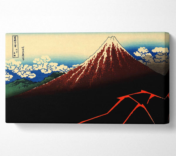 Hokusai Lightning Below The Summit