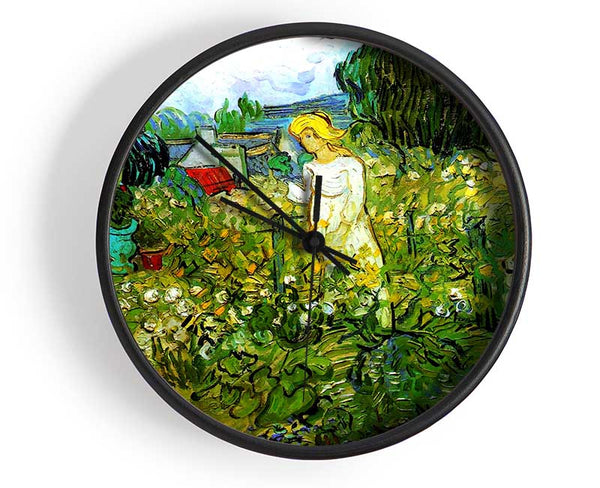 Van Gogh Marguerite Gachet In The Garden Clock - Wallart-Direct UK