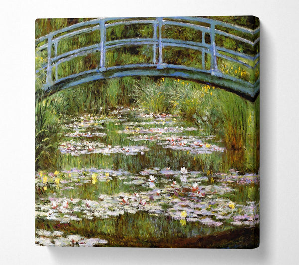 Picture of Monet Le Pont Japonais Square Canvas Wall Art