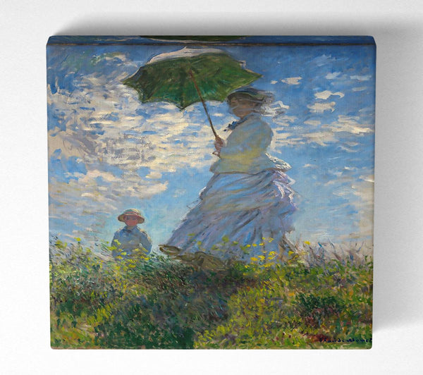 Picture of Monet Madame Monet And Her Son Square Canvas Wall Art