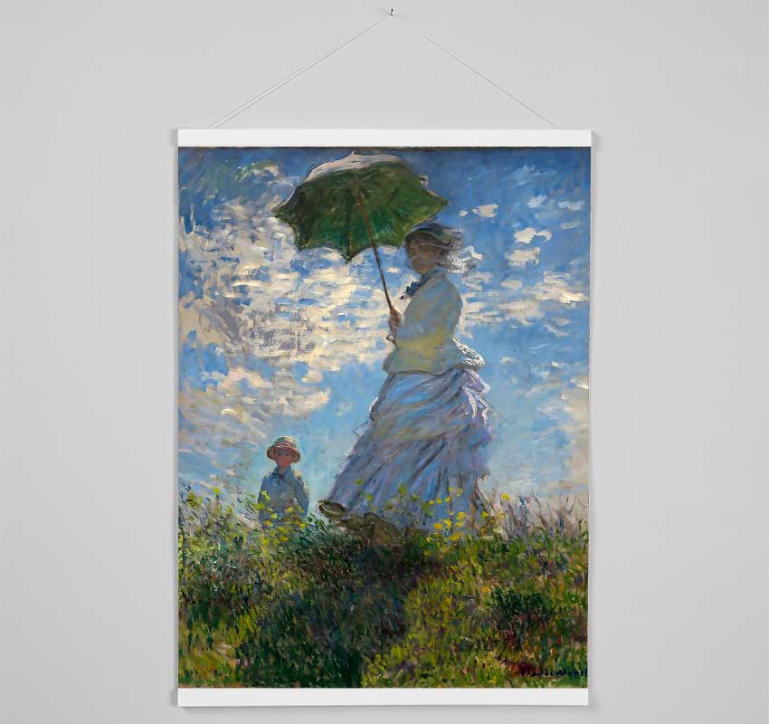 Monet Madame Monet And Her Son Hanging Poster - Wallart-Direct UK