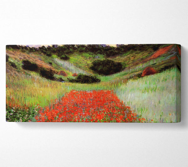 Monet Mohnfeld mit Blumen in Giverny