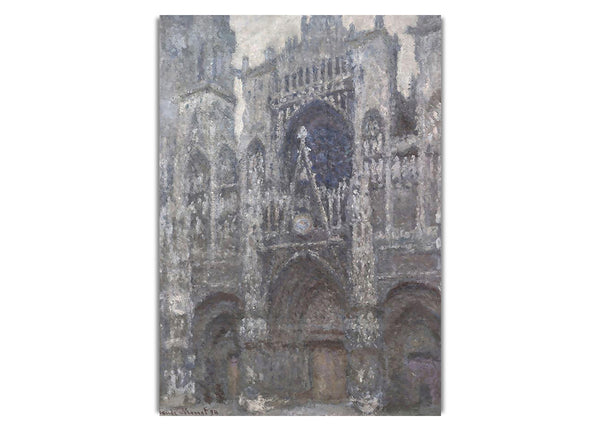 Monet Rouen Kathedrale, graues Wetter