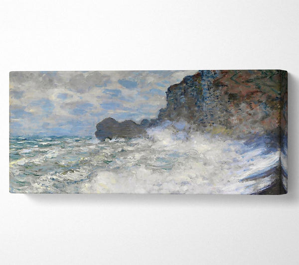 Monet Raues Wetter bei Etretat