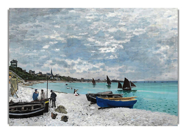 Monet Der Strand bei Sainte Adresse