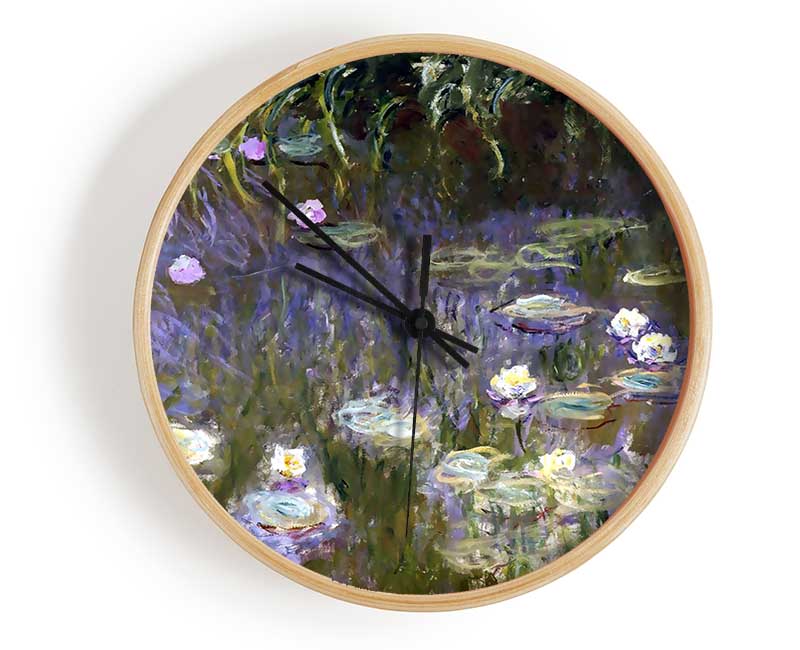 Monet Water Lilies Clock - Wallart-Direct UK