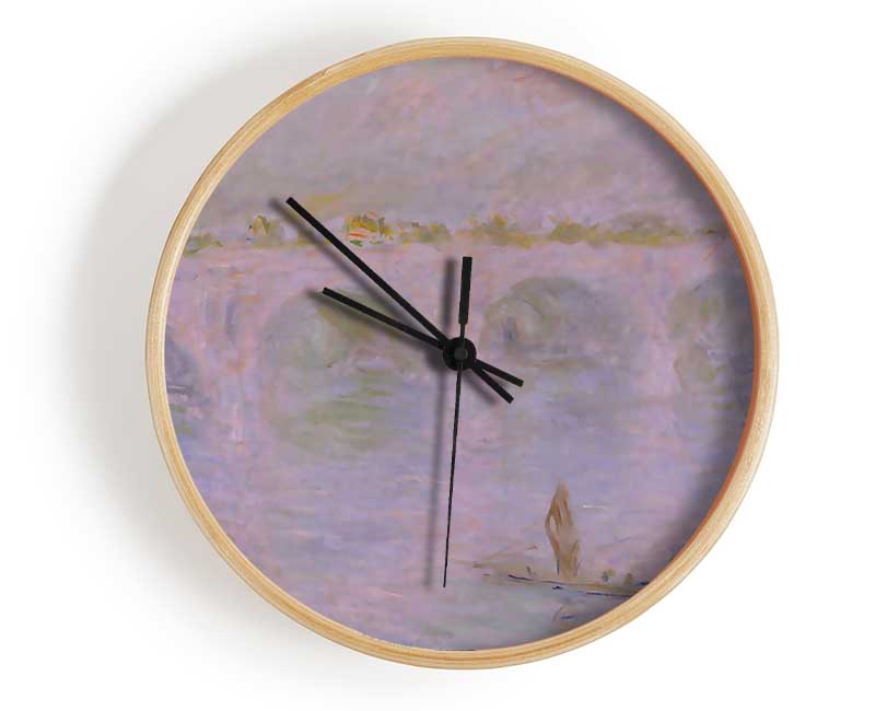 Monet Waterloo Bridge In London Clock - Wallart-Direct UK