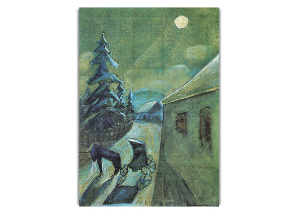 Mondlandschaft mit Pferd von Walter Gramatte