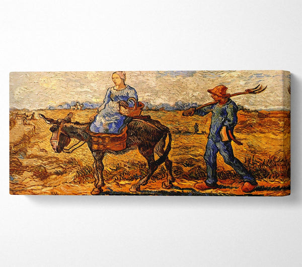 Van Gogh Morning Peasant Couple Going To Work