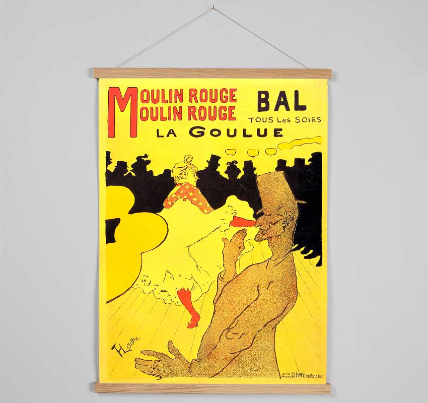 Toulouse Lautrec Moulin Rouge La Goulue Hanging Poster - Wallart-Direct UK