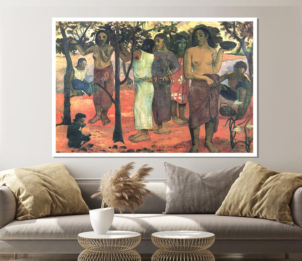 Gauguin Nava Nava Mehana Print Poster Wall Art