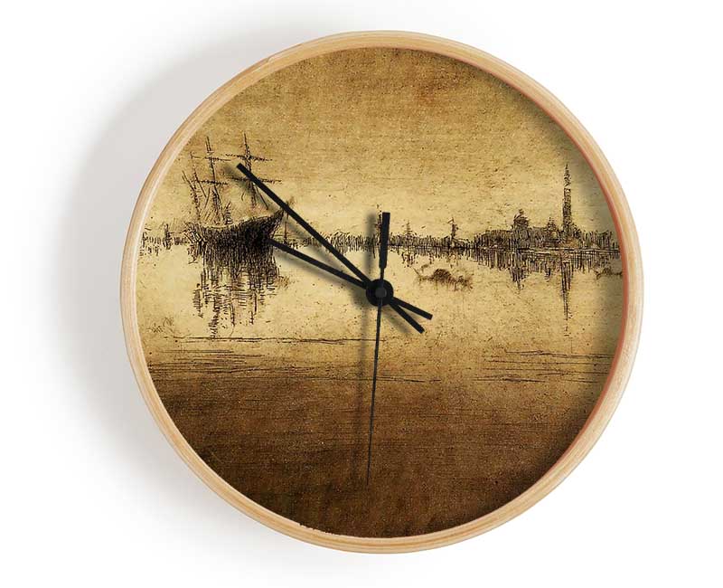 Whistler Nocturne 2 Clock - Wallart-Direct UK