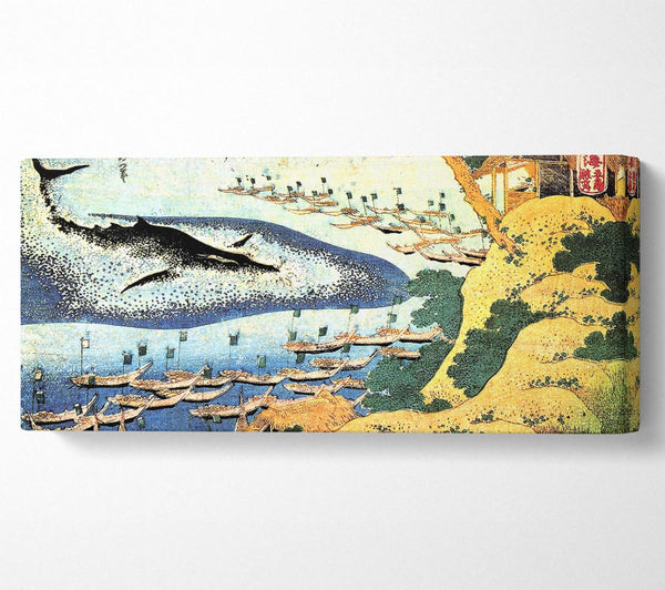 Hokusai Ozeanlandschaft und Wal