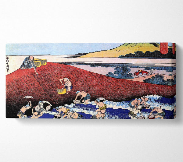 Hokusai, Meereslandschaft mit Fischern