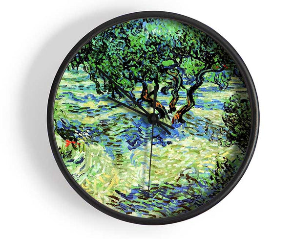 Van Gogh Olive Grove 2 Clock - Wallart-Direct UK