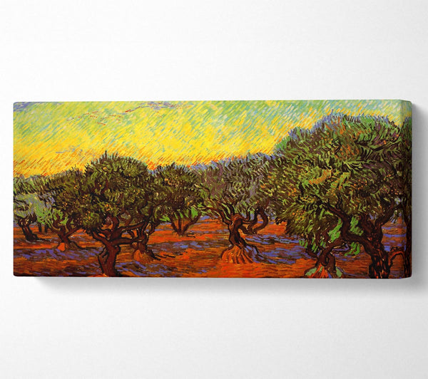 Van Gogh Olive Grove Orange Sky