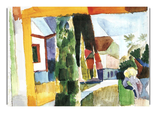 Unser Garten am See (IV) von August Macke