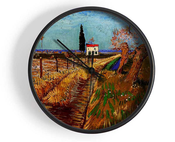 Van Gogh Path Through A Field With Willows Clock - Wallart-Direct UK