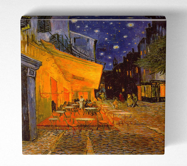 Picture of Van Gogh Pavement Cafe Square Canvas Wall Art