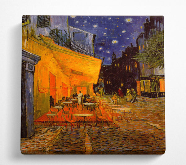 A Square Canvas Print Showing Van Gogh Pavement Cafe Square Wall Art