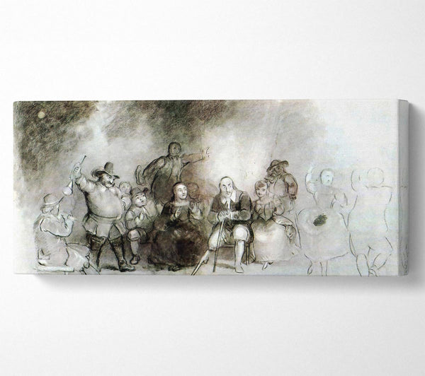 Asher Brown Durand und Peter Stuyvesant bei einer Tanzveranstaltung