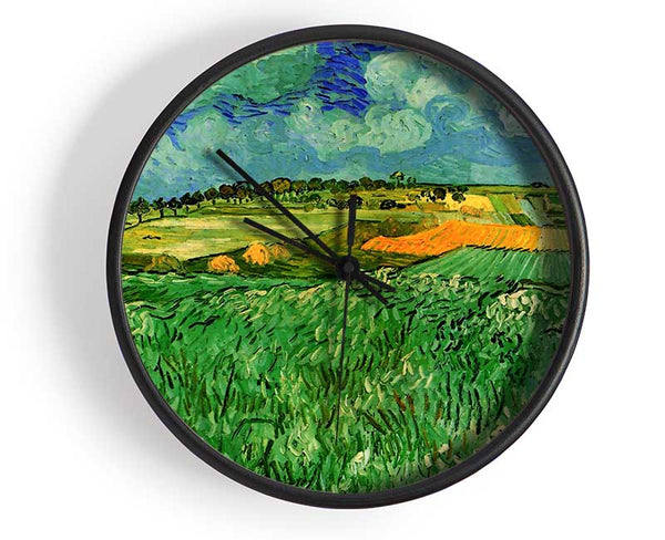 Van Gogh Plain Near Auvers Clock - Wallart-Direct UK