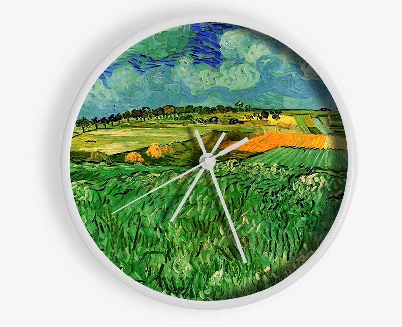 Van Gogh Plain Near Auvers Clock - Wallart-Direct UK