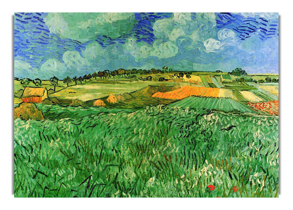 Ebene bei Auvers von Van Gogh