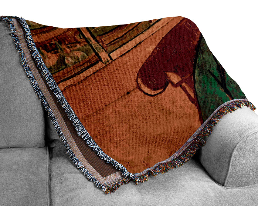 Van Gogh Portrait Of Madame Augustine Roulin Woven Blanket