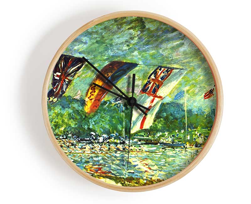 Sisley Regatta In Molesey Clock - Wallart-Direct UK