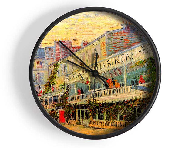Van Gogh Restaurant De La Sirene At Asnieres Clock - Wallart-Direct UK