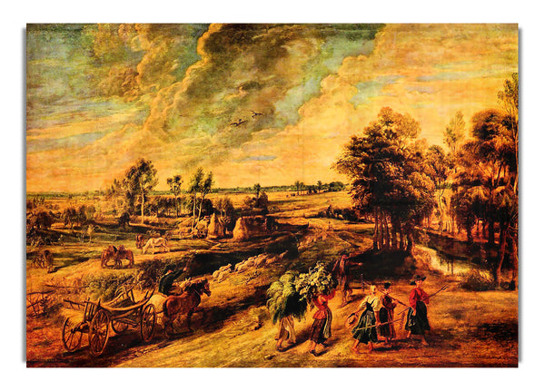 Rückkehr der Bauern vom Feld von Rubens