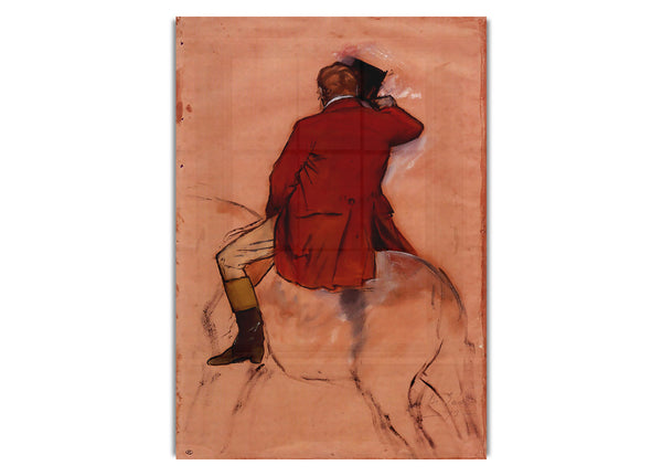 Reiter mit roter Jacke von Degas