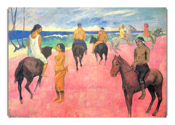 Reiten am Strand von Gauguin