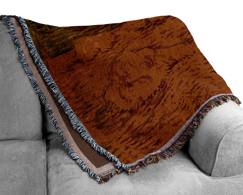 Monet Rising Moon Woven Blanket