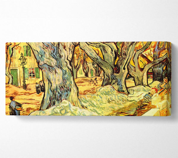 Van Gogh Road Workers On The Boulevard Victor Hugo In Saint-Remy