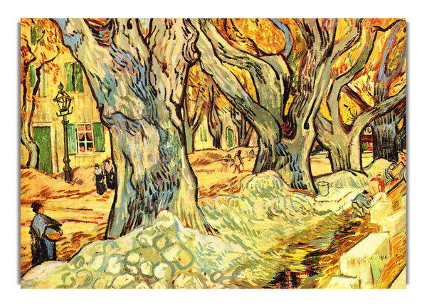 Straßenarbeiter auf dem Boulevard Victor Hugo in Saint Rémy von Van Gogh