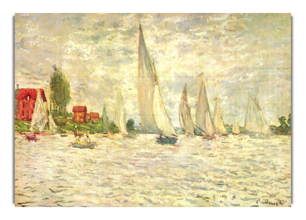 Segelboote, Regatta in Argenteuil von Monet