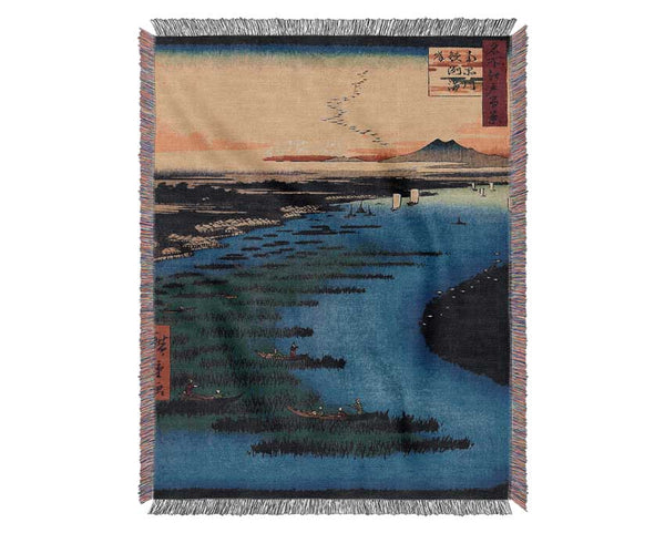 Hiroshige Samezu Coast Woven Blanket