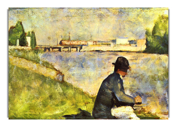 Sitzender Mann von Seurat