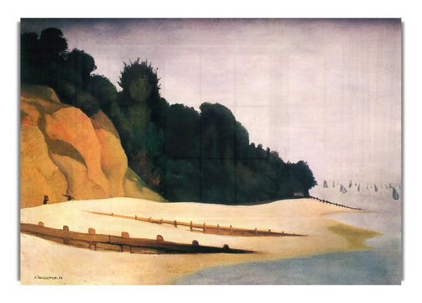 Uferszene mit Baumsilhouette von Felix Vallotton