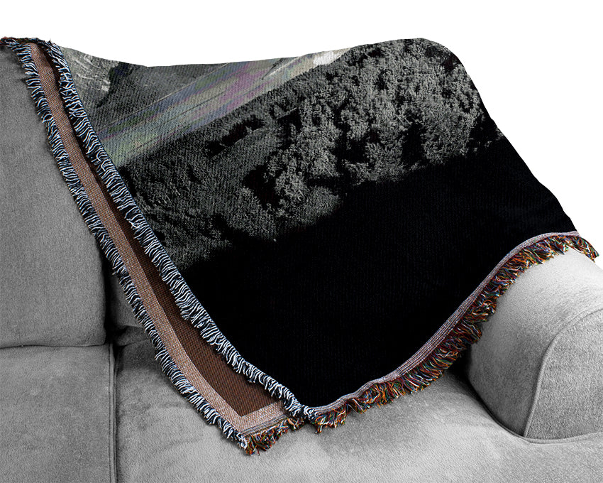 Ansel Adams Signal Hill In Grand Teton Wyoming Woven Blanket